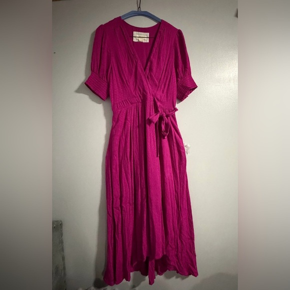MAEVA Anthropologie Fuchsia Midi Dress - Picture 2 of 9